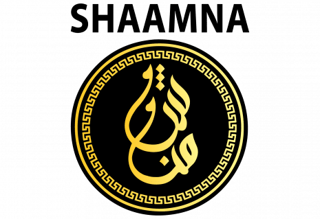 Het logo van Shaamna Sweets in Breda.